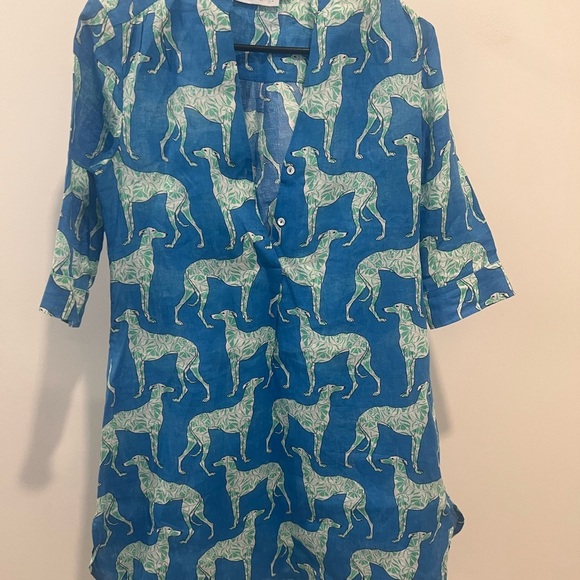 PINK HOUSE /LINEN DECIMA DRESS LURCHER/ Size S / P2P ￼18’ / Retail $205 - Picture 6 of 7